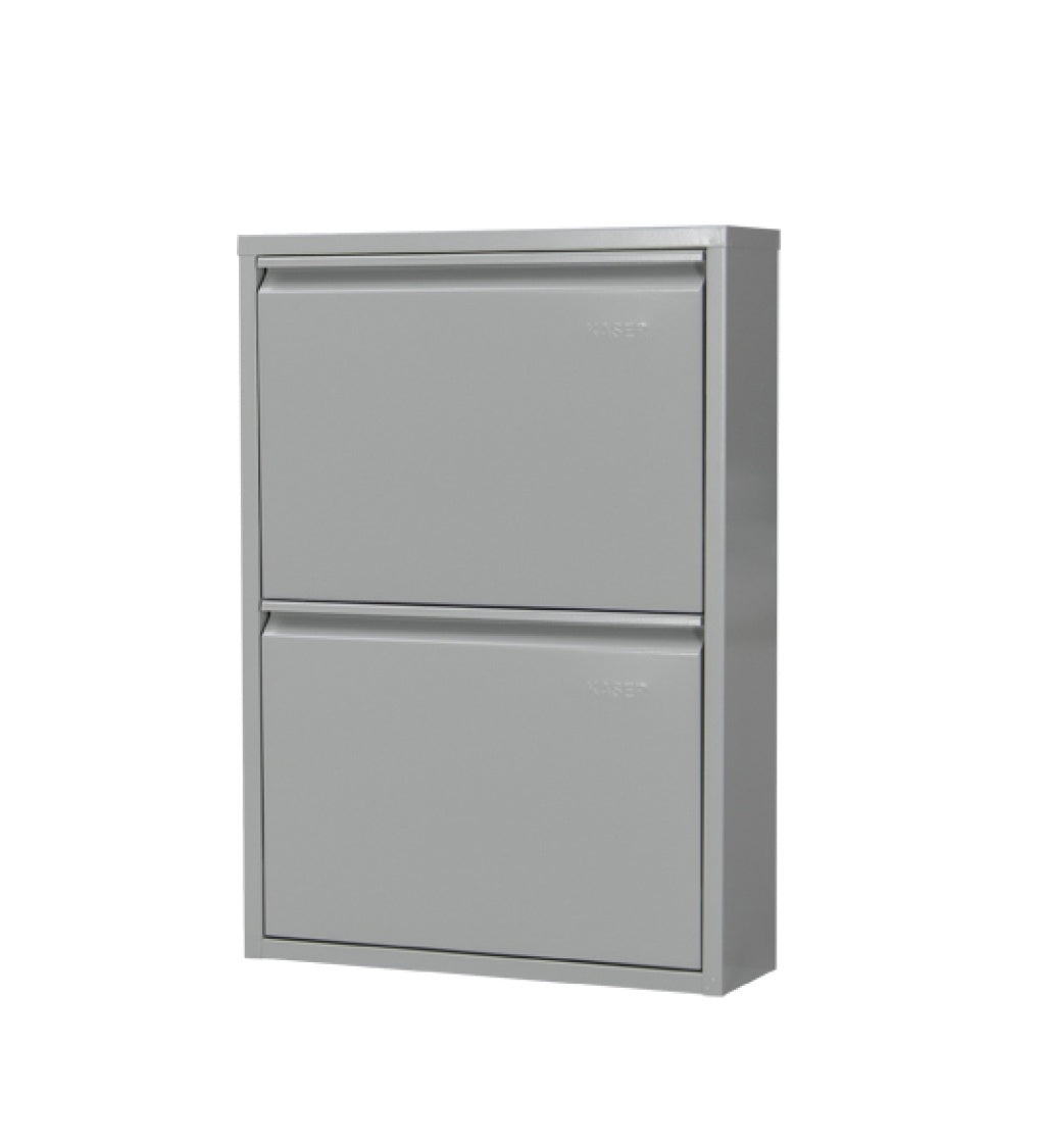 Milla Metal | 2 Kapaklı Metal Ayakkabılık Gri